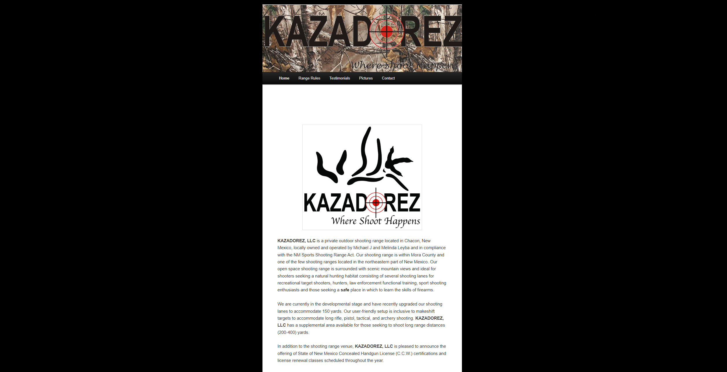 Kazadorez Outdoor Range - Before